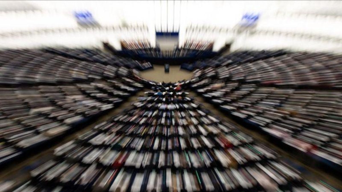 Sesión en el Parlamento Europeo.