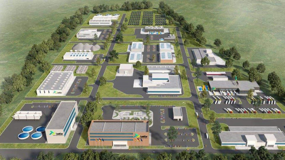 Recreación del proyecto que se pondrá en marcha en el polígono industrial El Bayo. DL