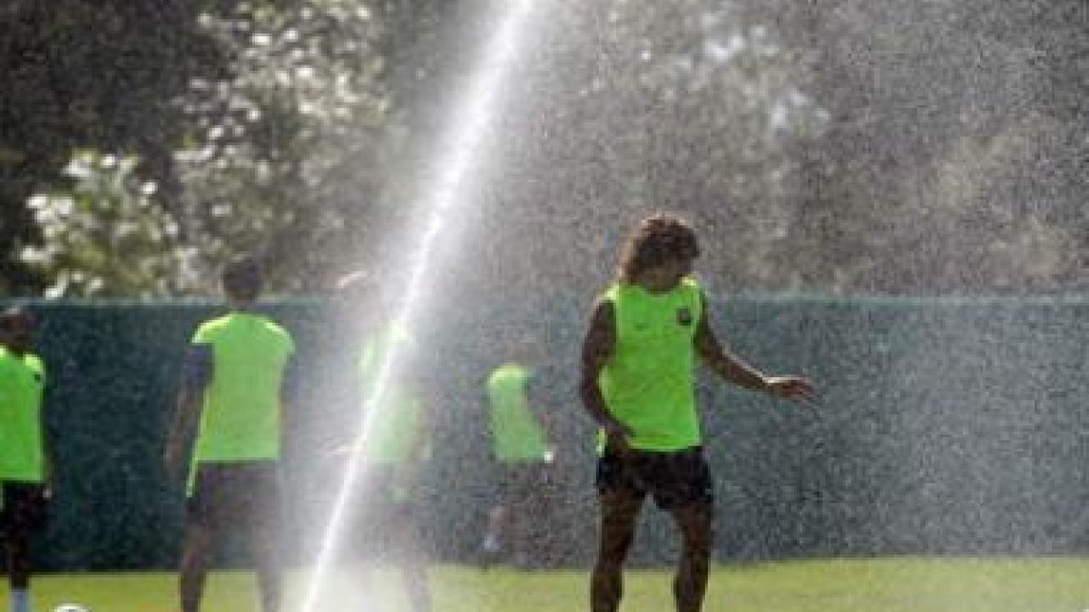 Puyol en la Universidad de Washington en Seattle.