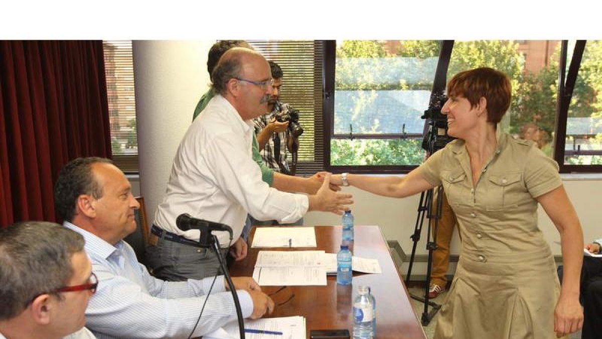 Los consejeros de IAP, Emilio Cubelos y Cristina López Voces.