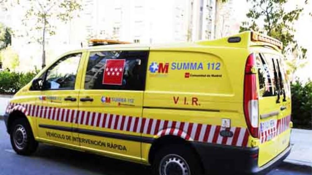 Un vehículo del Summa de la Comunidad de Madrid.