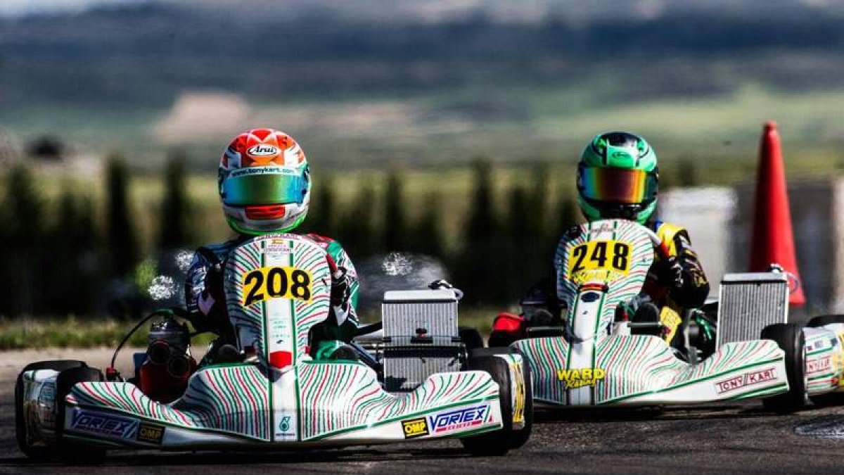 David Vidales está a una carrera de acabar en el cuadro de honor del prestigioso campeonato alemán de karting. NACHO NÚÑEZ