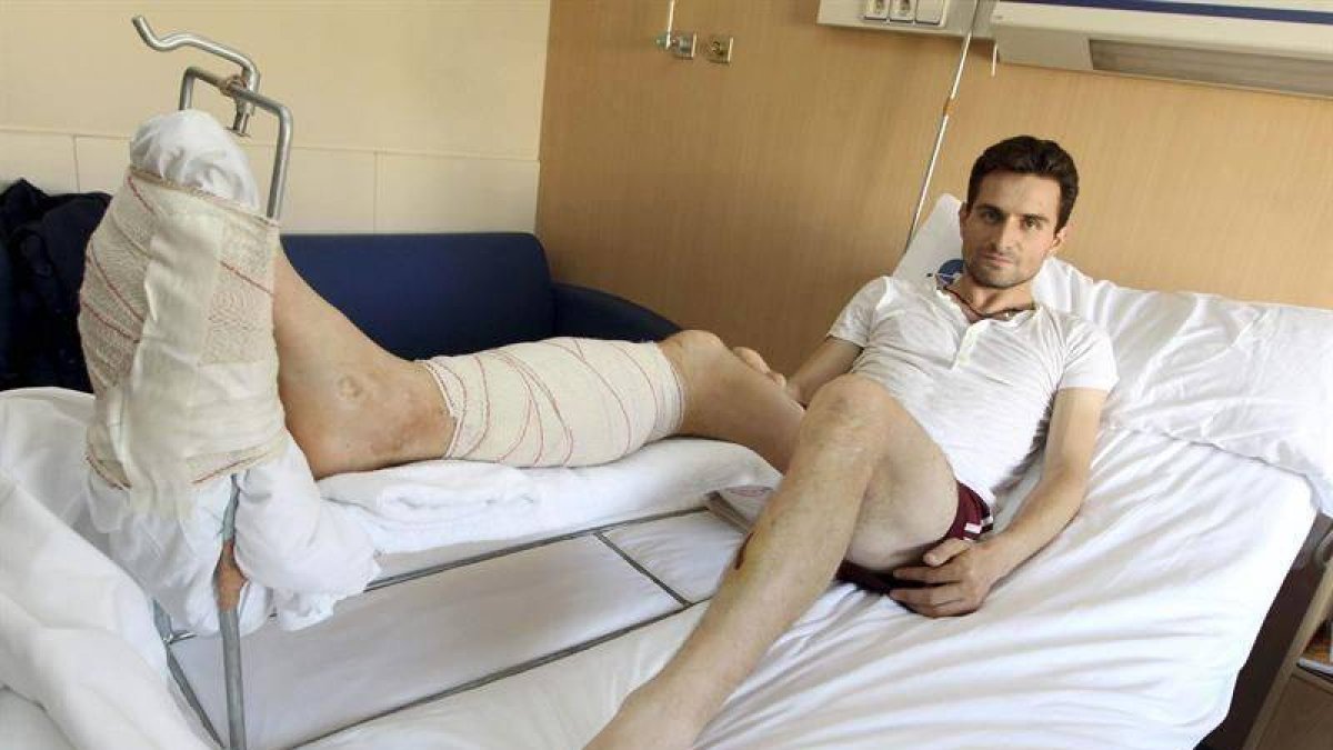 Joselilo, durante su recuperación en la clínica Quirón