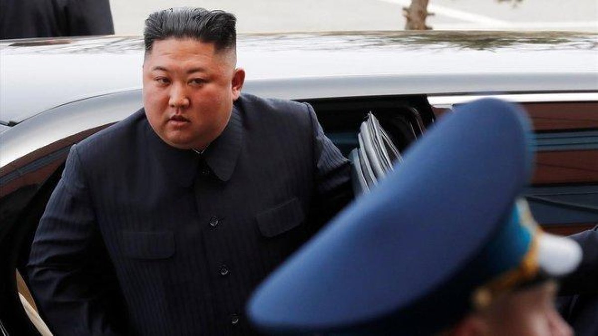El líder norcoreano Kim Jong-un en su reciente viaje a Moscú.