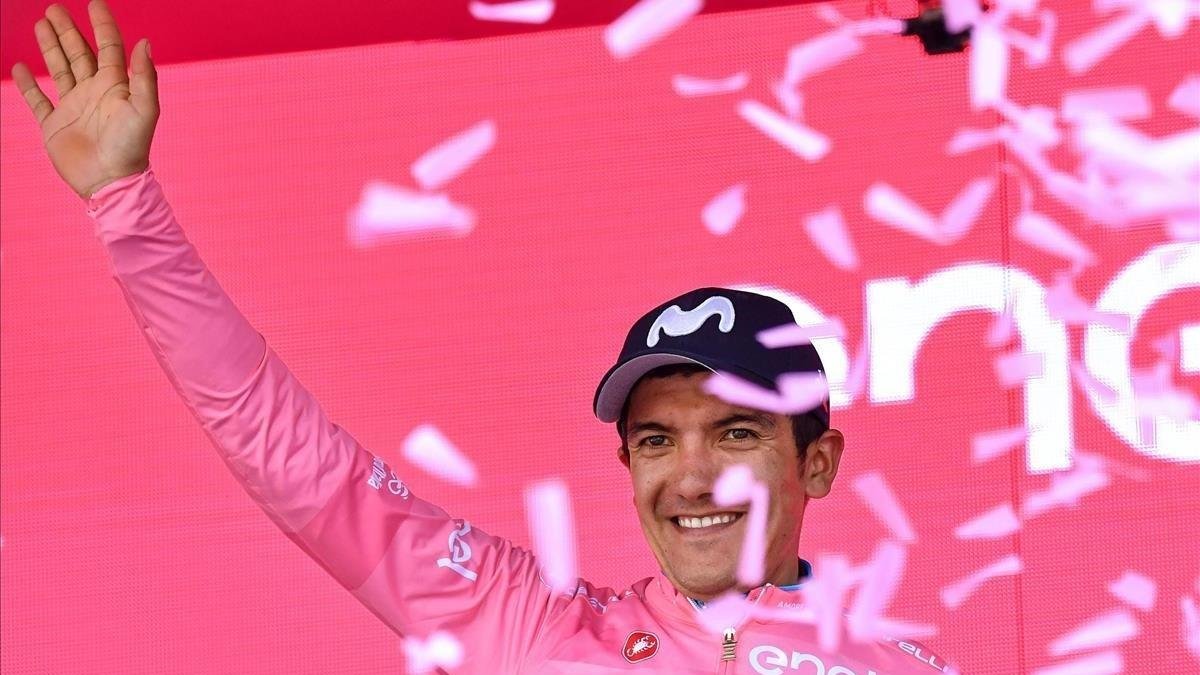 Richard Carapaz, líder del Giro.
