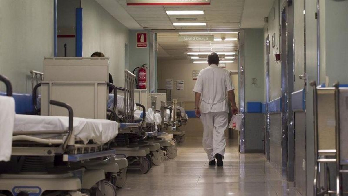 Pasillos de un hospital barcelonés.