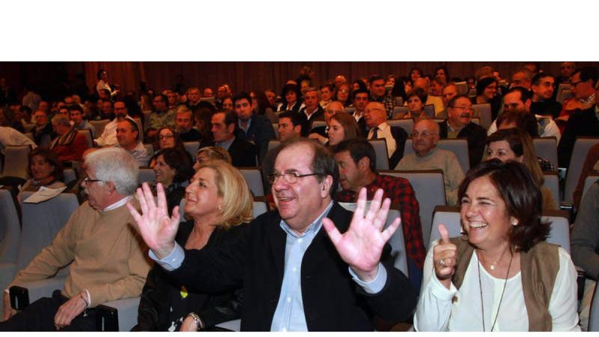 Herrera durante el acto electoral en el que participó ayer en la ciudad de Segovia.