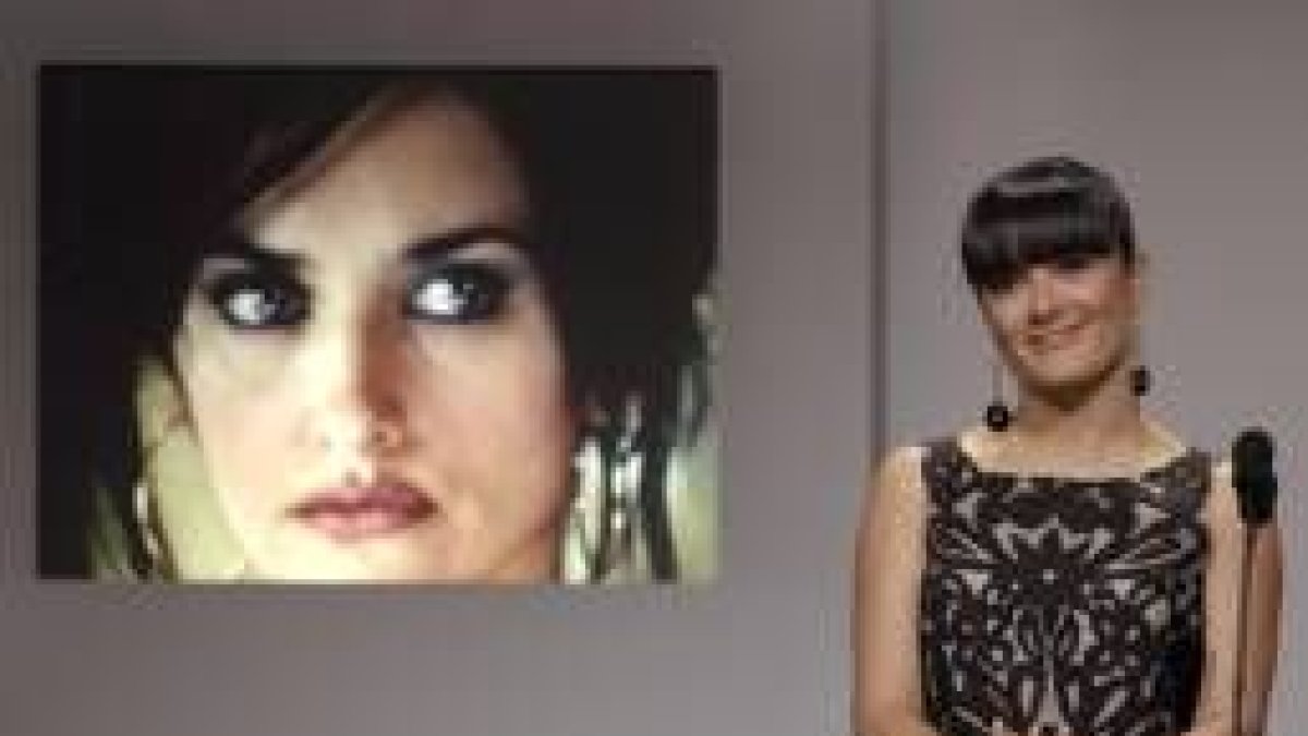 Salma Hayek, ayer, al dar a conocer la candidatura de Penélope Cruz al Oscar por «Volver»