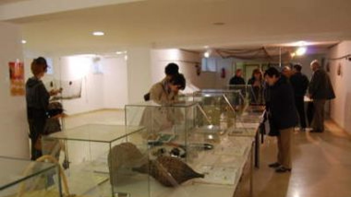 La exposición de pesca está abierta hasta el sábado en Fabero.