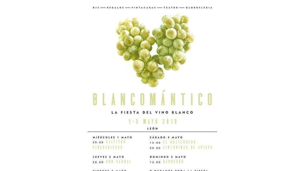 Cartel anunciador de la jornada 'Blancomántico'.