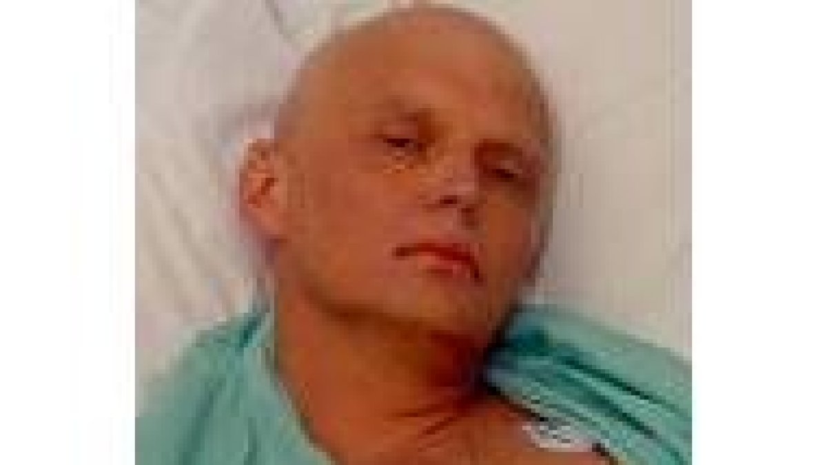 Litvinenko, en el hospital de Londres el pasado día 20
