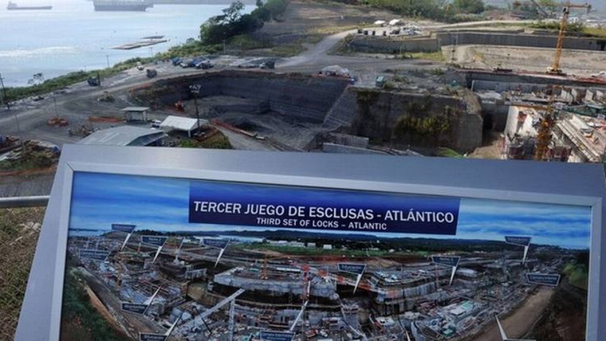 Obras de ampliación del Canal de Panamá.