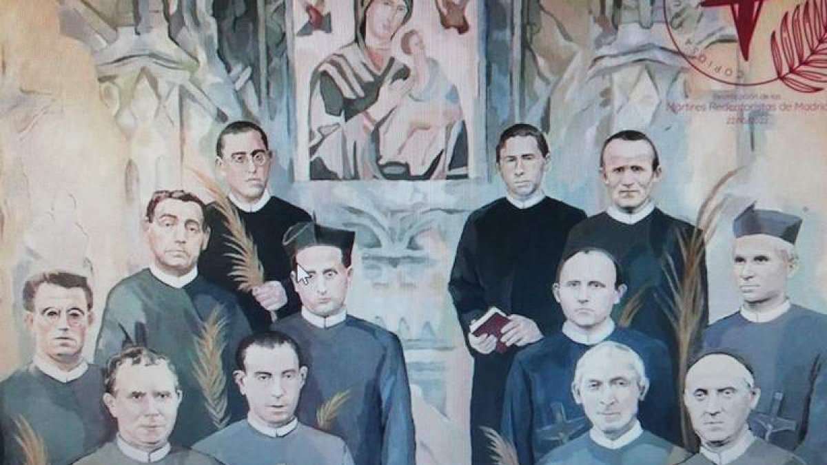 Cuadro con los doce religiosos facilitado por la Archidiócesis de Madrid en su web. DL