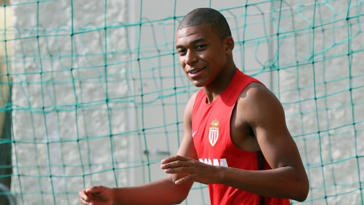 Kylian Mbappe, jugador del Mónaco.