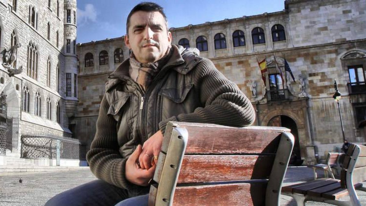 José Antonio Hernández García, trasplantado de pulmón, ayer en Botines.