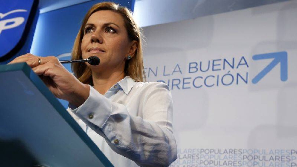 La secretaria general del PP, María Dolores de Cospedal.