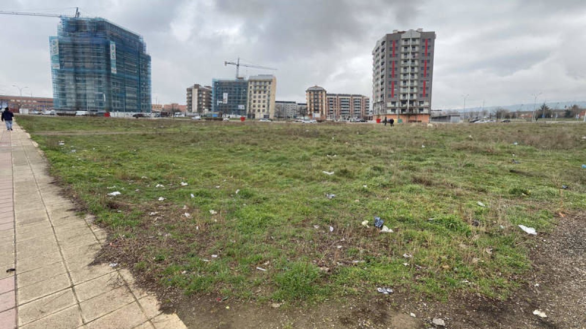 Terreno en el que se construirá el centro, en La Palomera.