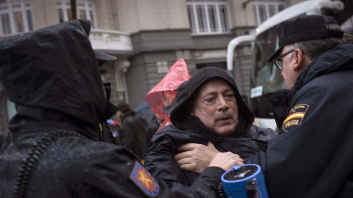 Un momento de la manifestación que tuvo lugar el sábado en Madrid.