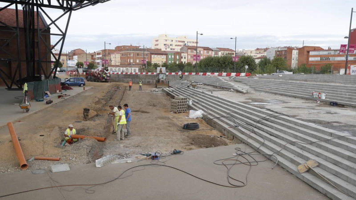 Las obras del Palacio de Congresos de León.
