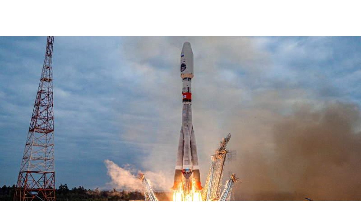 Imagen del despegue del cohete lunar. ROSCOSMOS