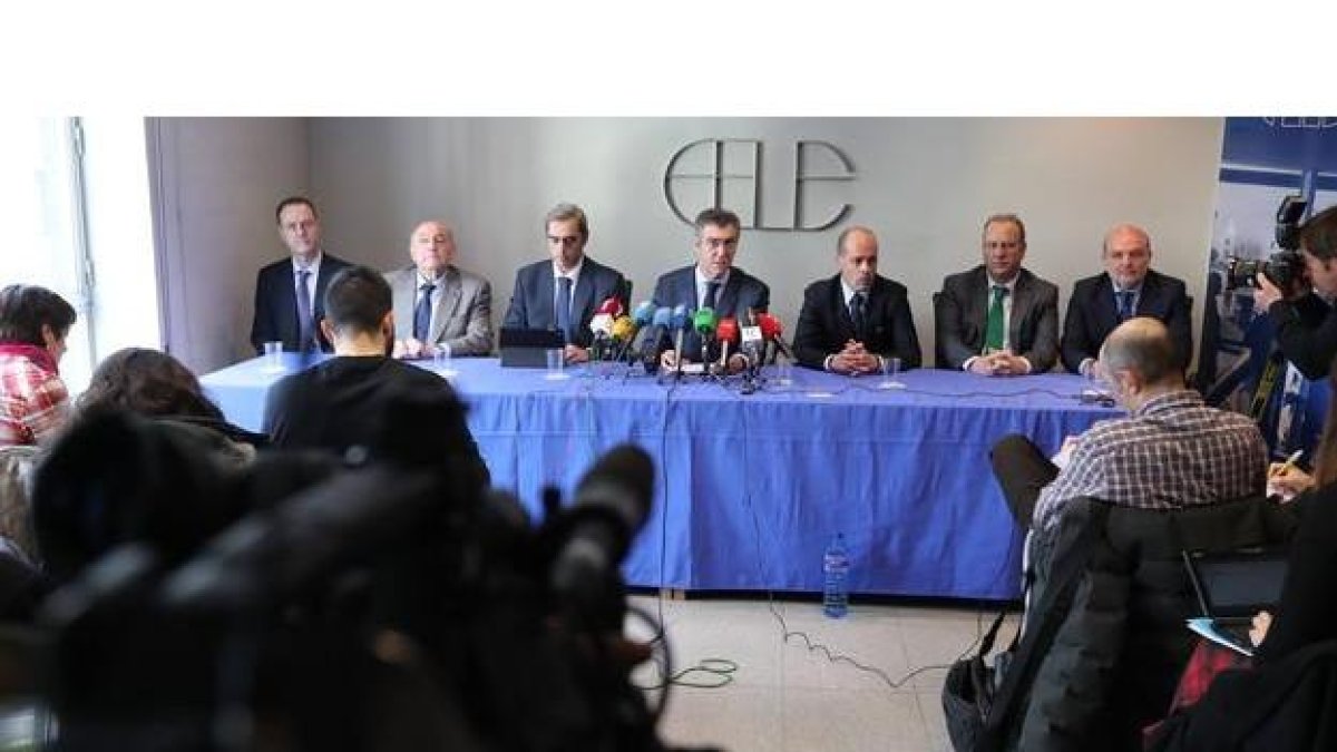 Presentación en la Fele del 'lobby' para el nudo logístico del Noroeste entre León, Asturias, Galicia y Cantabria.