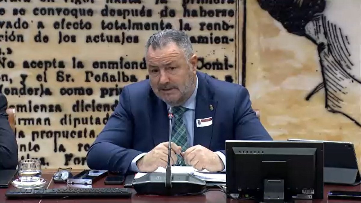 Eduardo Morán, en su intervención en la Comisión de Despoblación y Reto Demográfico del Senado. DL