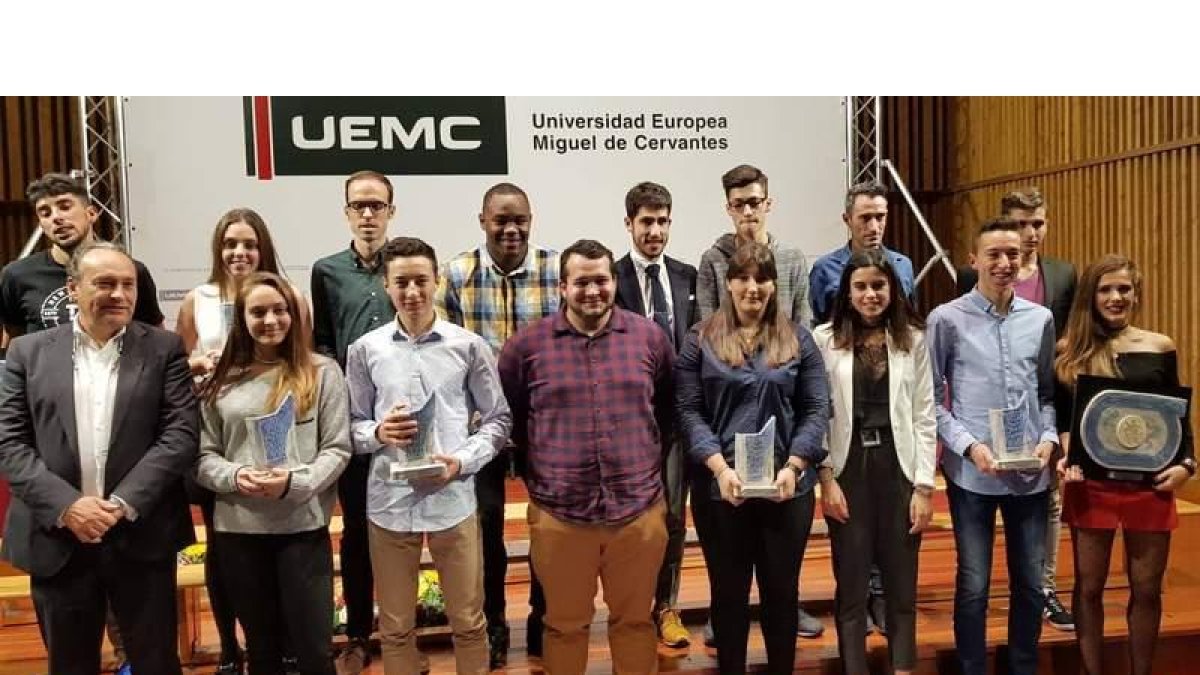 La representación leonesa en la Gala del Atletismo. DL