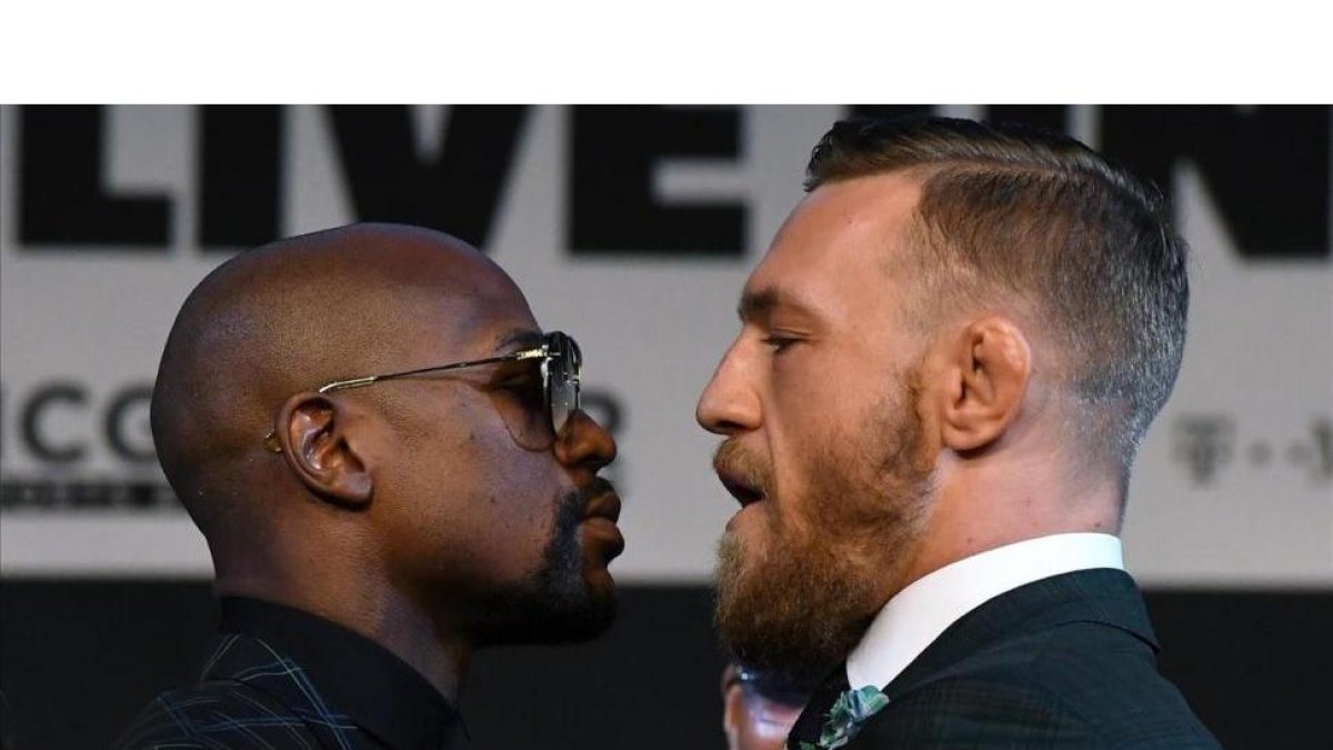 Floyd Mayweather y Conor McGregor, en una imagen de agosto del 2017.