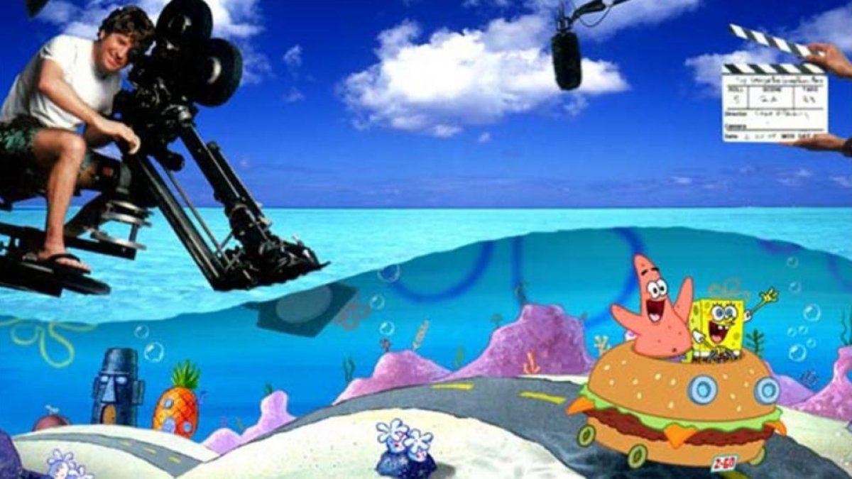 Stephen Hillenburg, en una imagen promocional de 'Bob Esponja: La película'.