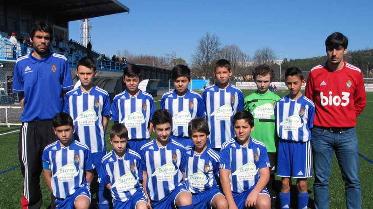 La Ponferradina A alevín no pudo con el Santa Marta.