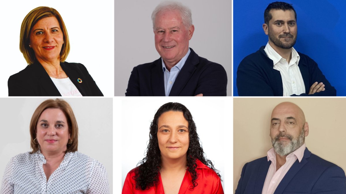 María Paz Martínez (Independientes por Fabero), Demetrio Alfonso Canedo (PSOE), Diego Álvarez Aller (PP), María Ángeles Arias (CB), Sasquia Julio Granda (IU), Luis Antonio González (Vox). DL