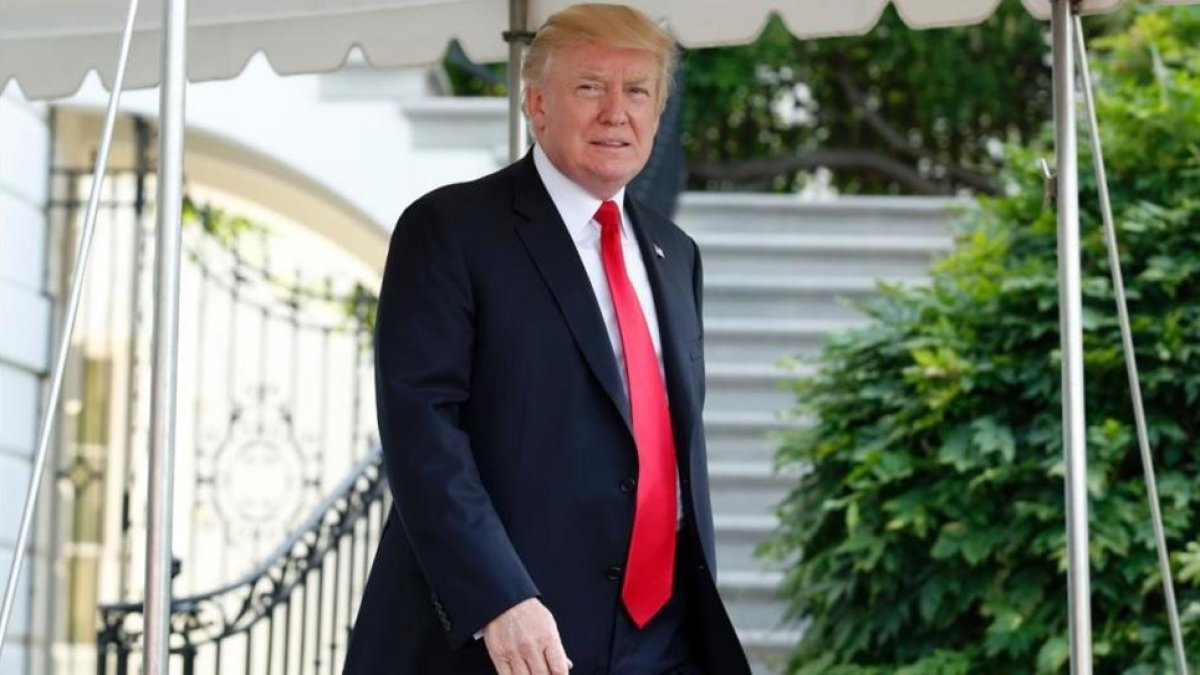 Donald Trump a las puertas de la Casa Blanca.
