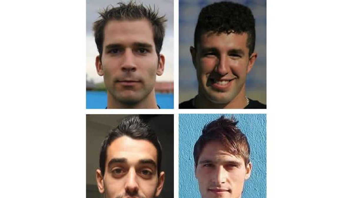 Sergio Rueda, Roberto Landáburu, Antonio Pino y Merino.