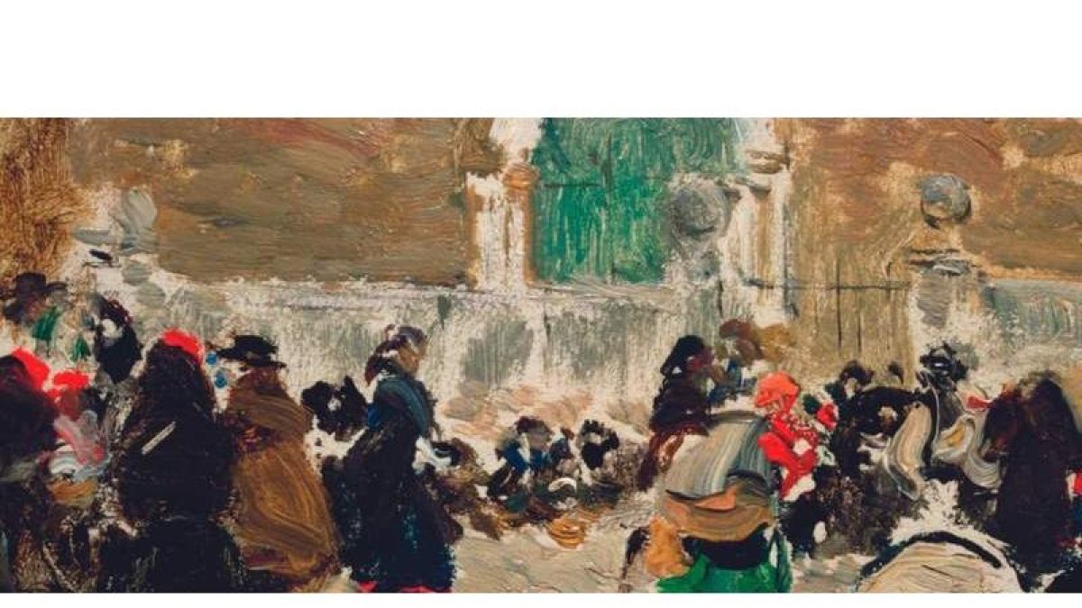 Plaza de Astorga, pintada en 1902-1903 por Joaquín Sorolla. MUSEO SOROLLA