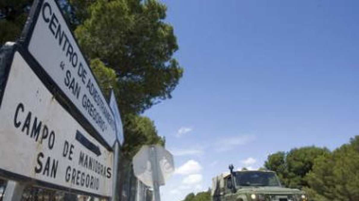 El accidente se produjo en una base de Zaragoza.
