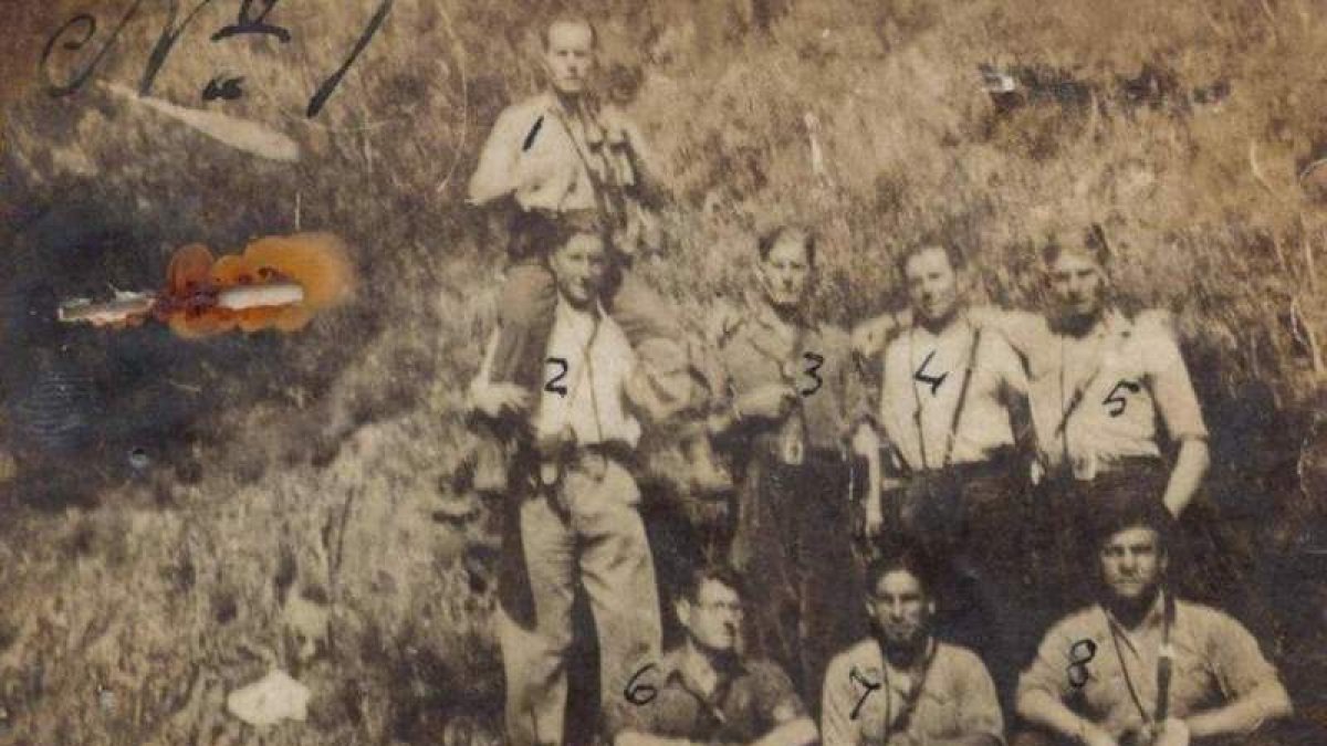 Histórica foto del congreso guerrillero de Ferradillo en 1942. DL
