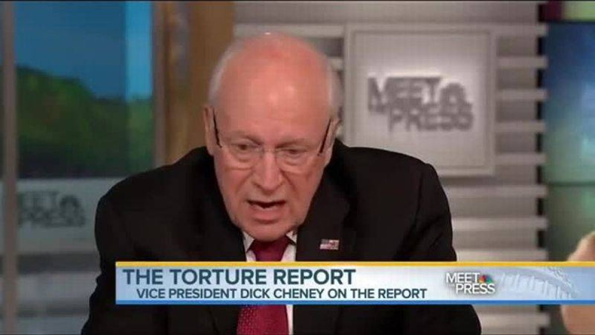 Cheney, durante la entrevista en la NBC.