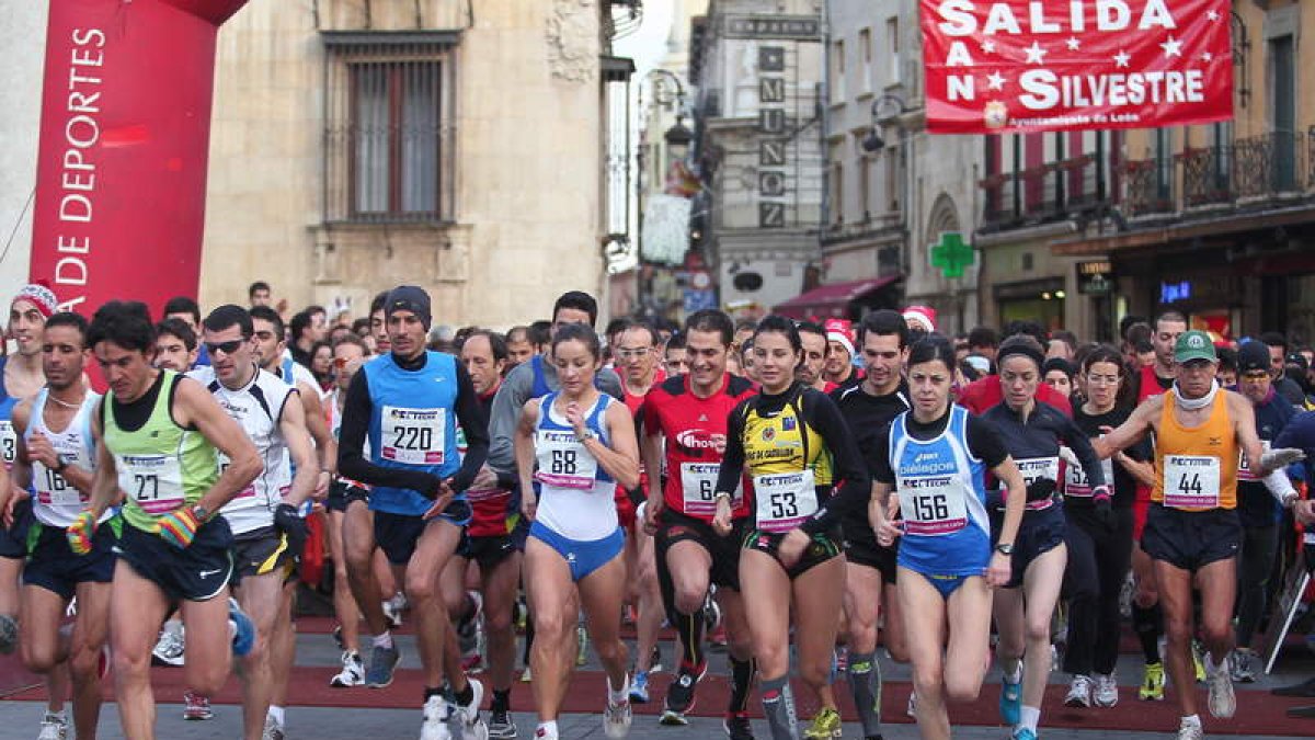 La San Silvestre del año pasado ya sacó a las calles de León a más de cinco mil corredores.