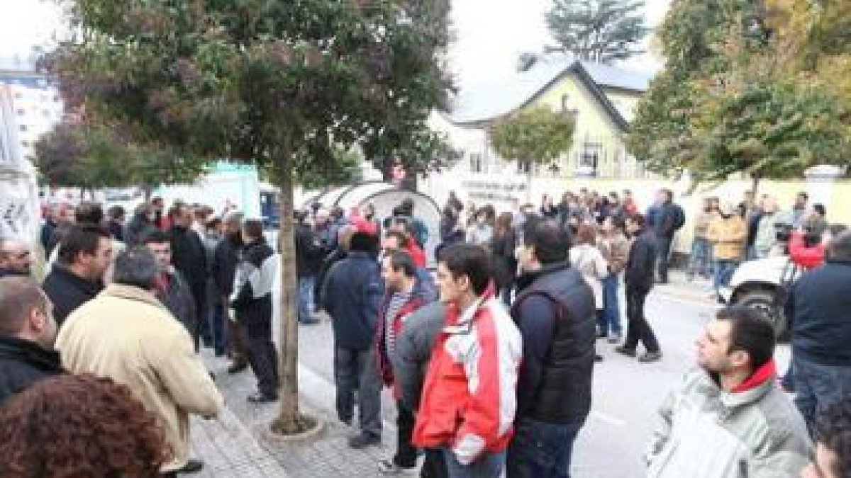 Manifestación minera en Ponferrada.