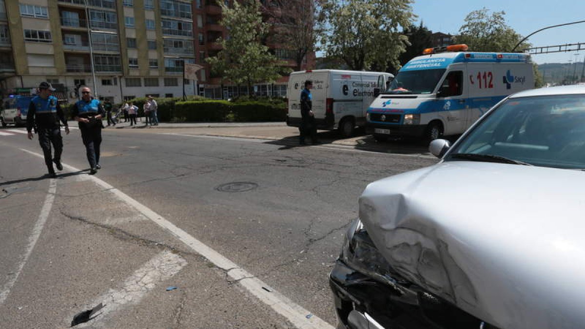 Estado en el que quedó el vehículo tras el accidente.