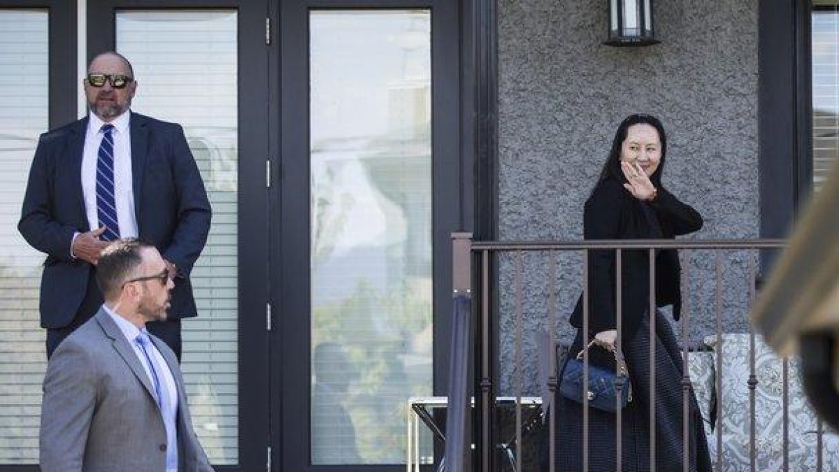 Meng Wanzhou, la directora financiera de Huawei, en su vivienda de Canadá.