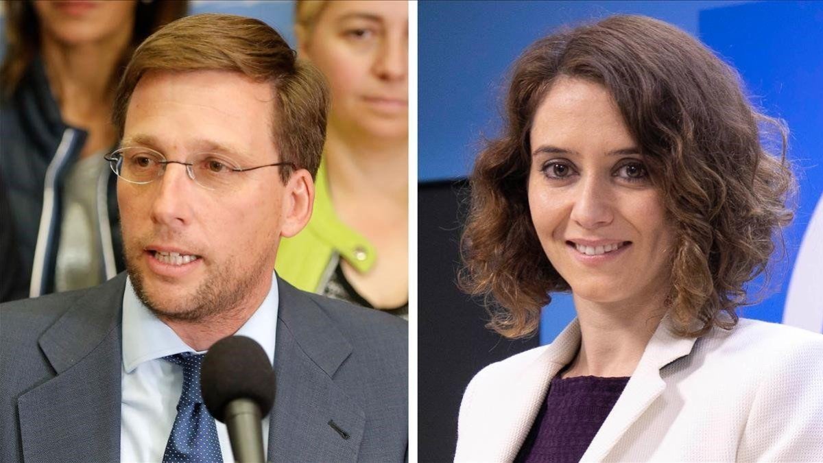 Almeida y Ayuso, los elegidos como candidatos al Ayuntamiento y a la Comunidad de Madrid, respectivamente.