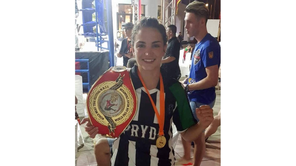 Paloma Arranz ‘Oma’ se proclamó campeona del mundo de Muay Thai. DL