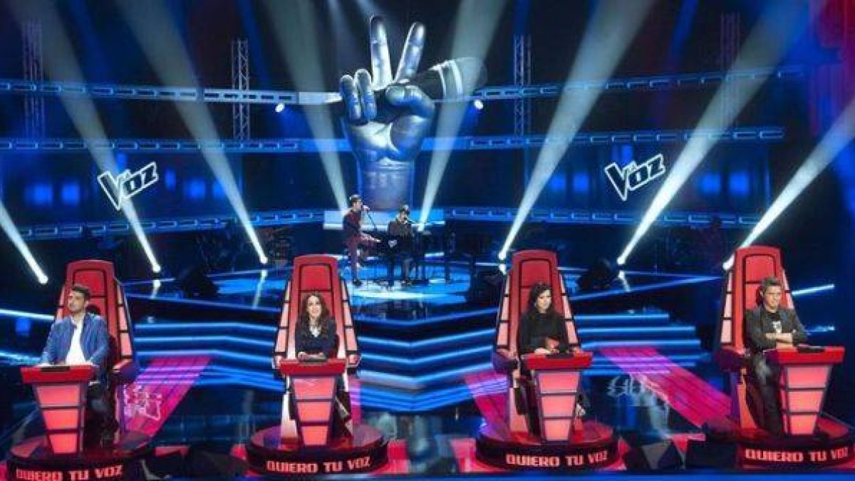 Audiciones a ciegas del concurso de Tele 5 'La voz'.