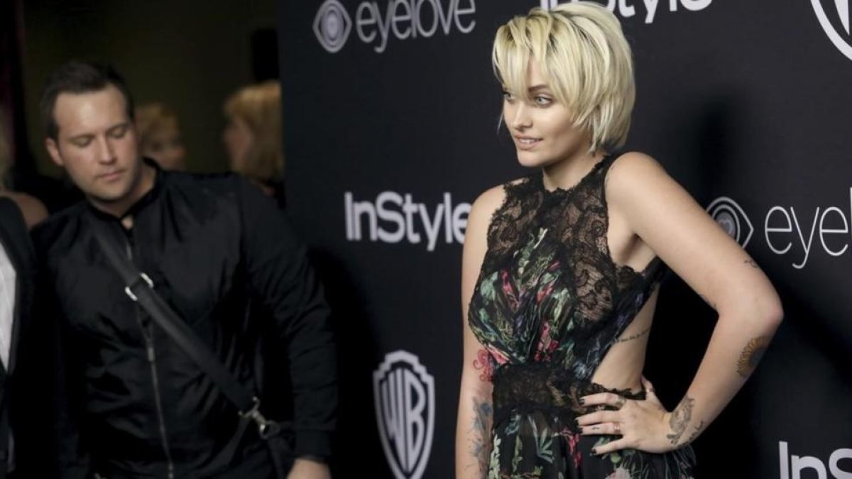 Paris Jackson, en la gala de entrega de la última edición de los Globos de Oro, en Los Ángeles.