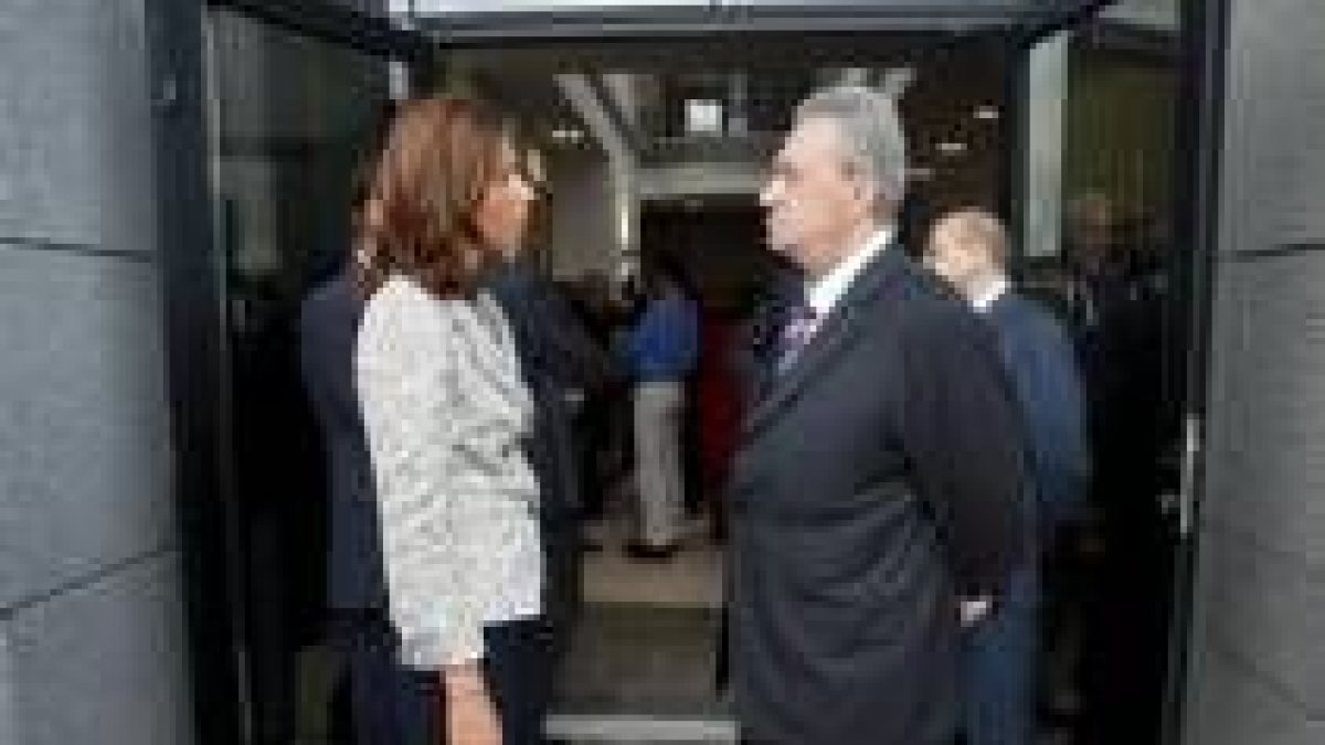 Manuel Jovo, presidente de Fadesa, con su hija Felipa, vicepresidenta