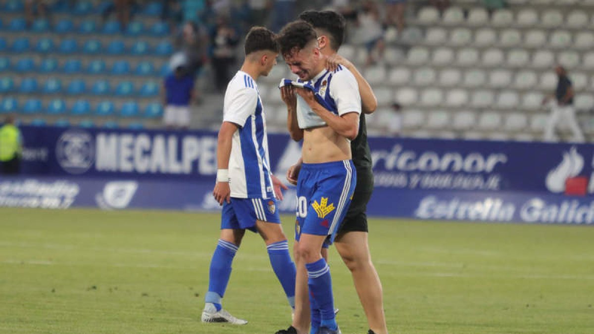 La imagen del Edu llorando era la muestra del sentir deportivista al haber perdido el ascenso. LDLM