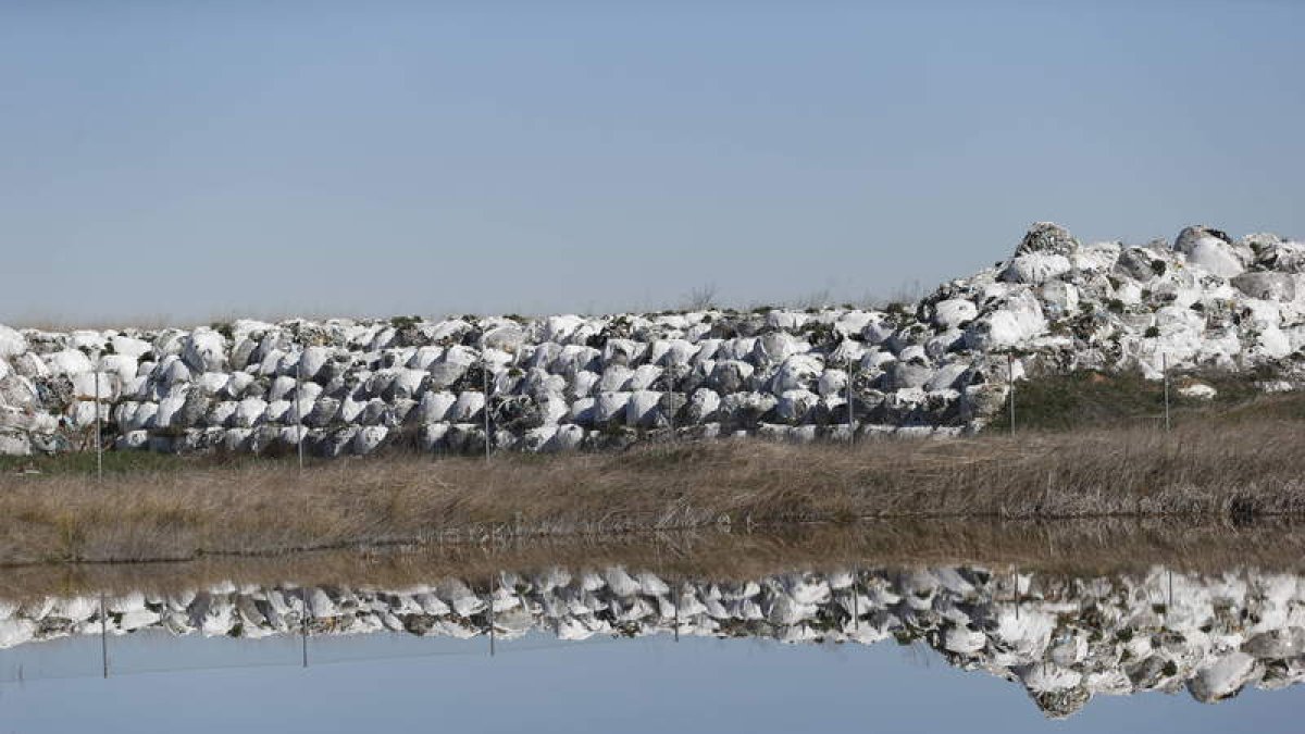 Las balas de basura llevan acumuladas en la finca El Busto desde 2005.