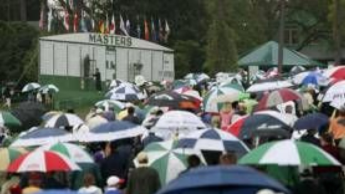 El mal tiempo se ha convertido en el gran protagonista en esta edición del Master de Augusta
