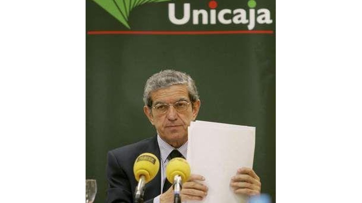 El presidente de Unicaja, Braulio Medel, en una imagen de archivo